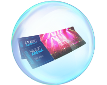 Tickets in a bubble
