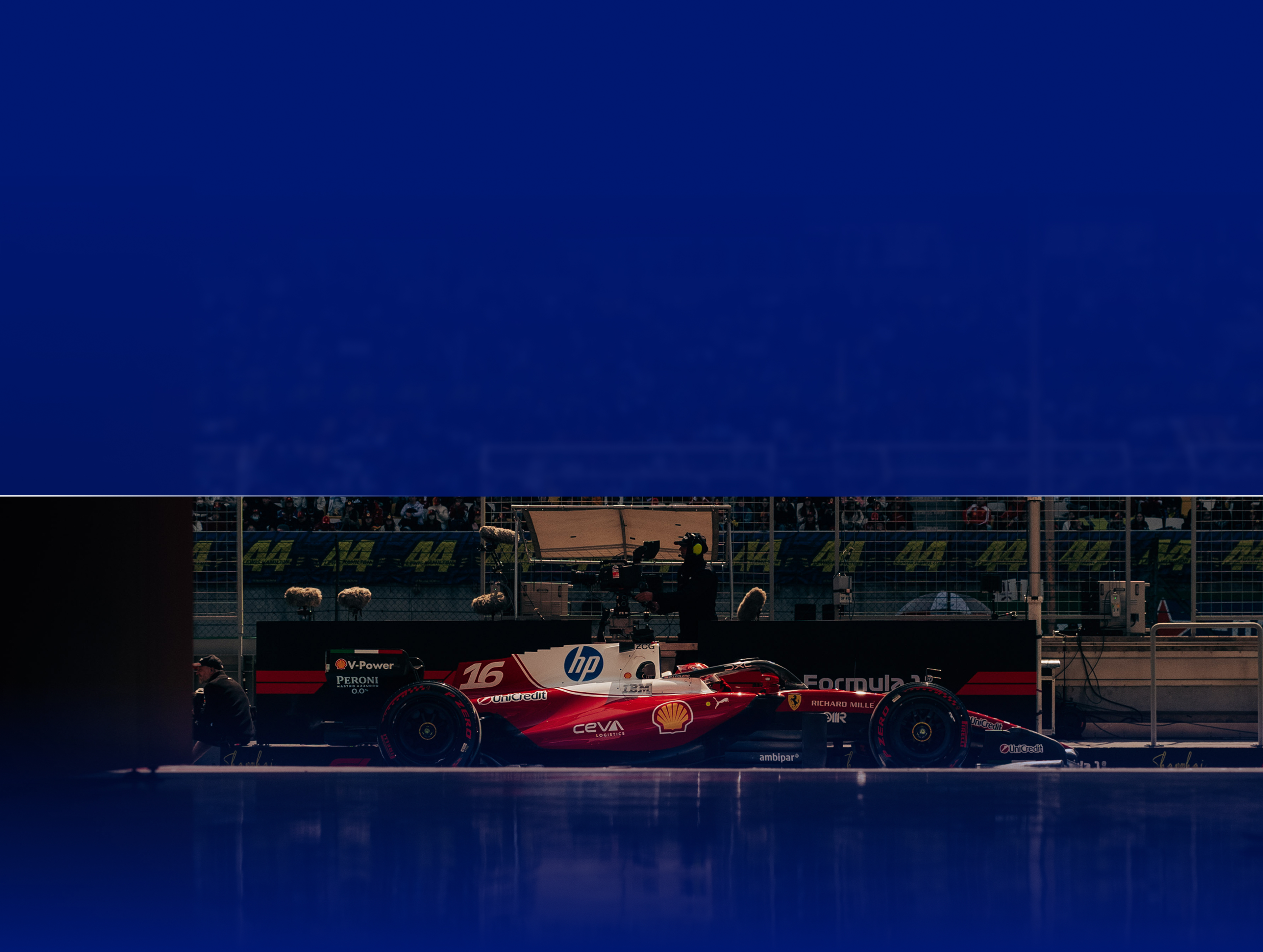 Modré motorsport pozadí