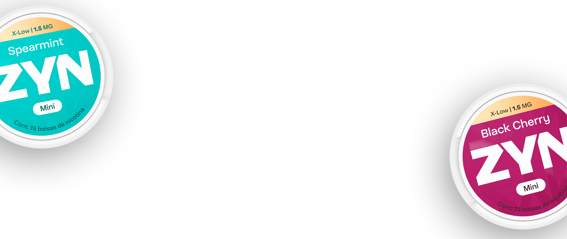 Lata de Zyn Spearmint y Black Cherry 1.5mg