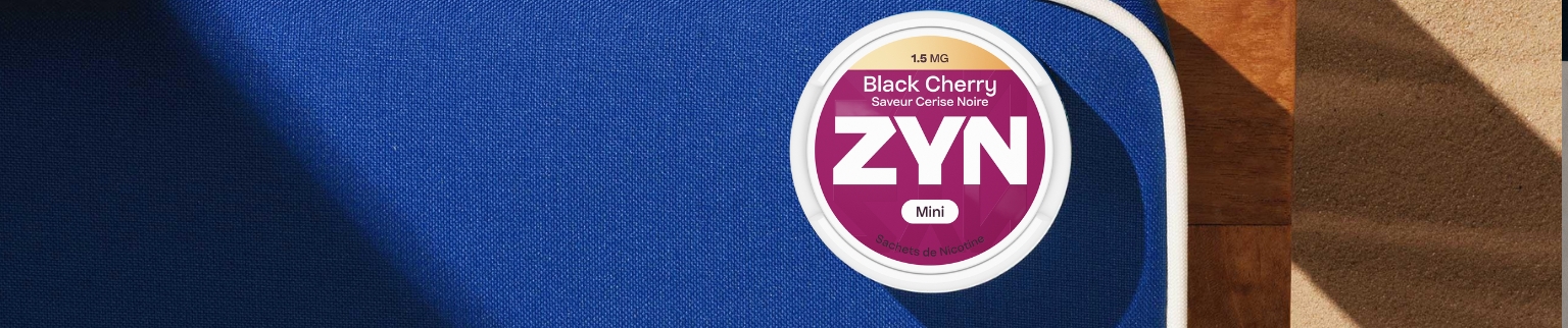 Une boîte de pouche nicotine ZYN Black Cherry 1.5MG