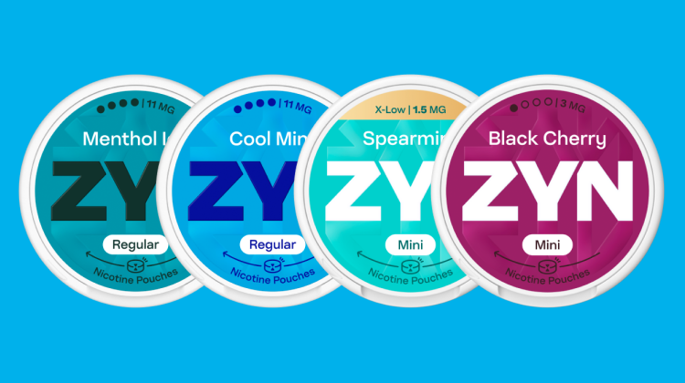 4 krabičky ZYN nikotínových vrecúšek
