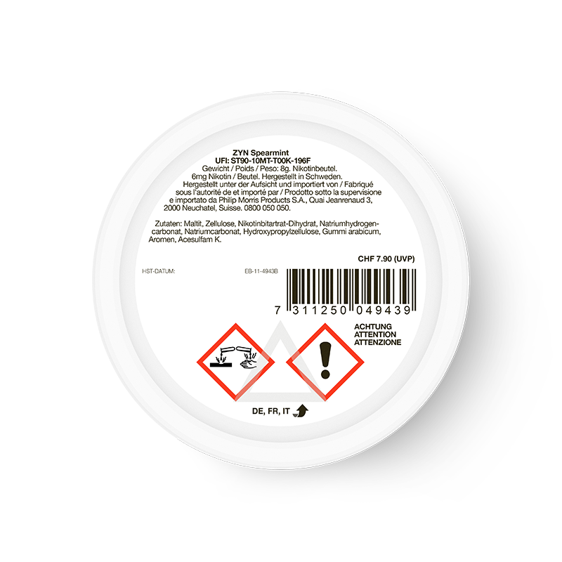 Spearmint Mini 6 MG, view from back 1