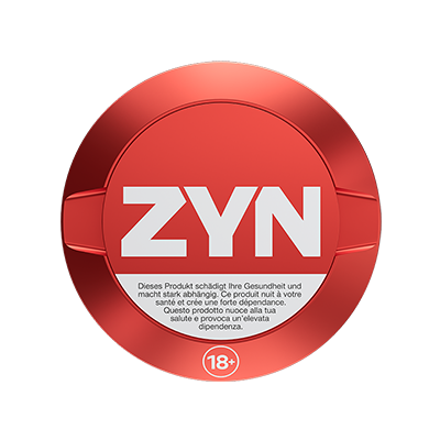 Red ZYN metal can, , large