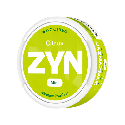 Stojące opakowanie saszetek nikotynowych ZYN Citrus 3 mg Mini 2