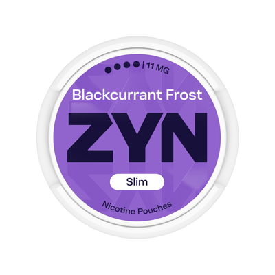 Front opakowania ZYN Blackcurrant Frost 11 mg Slim