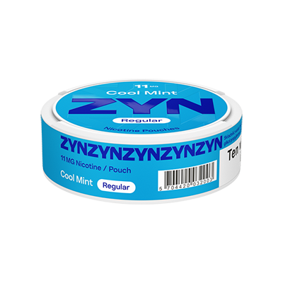 Widok na boczną krawędź opakowania ZYN Cool Mint 11 mg Slim 1