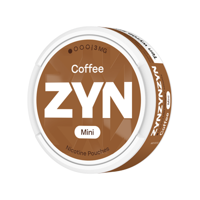 Stojące opakowanie saszetek nikotynowych ZYN Coffee 3 mg Mini 2