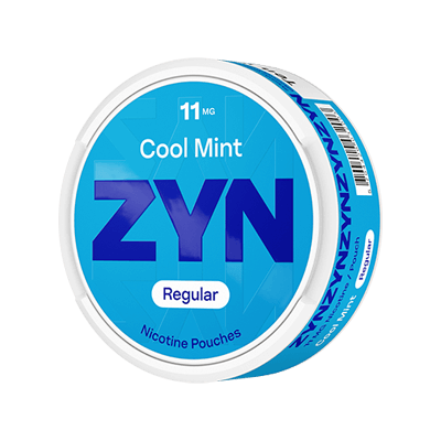 Stojące opakowanie ZYN Cool Mint 11 mg Slim, widok z lewej strony 4