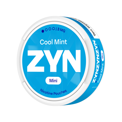 Stojące opakowanie saszetek nikotynowych ZYN Cool Mint 3 mg Mini 2