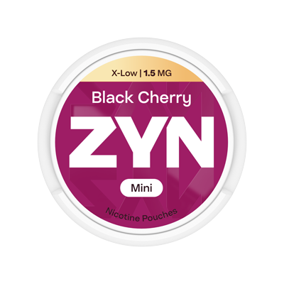 Front opakowania ZYN Black Cherry 1,5 mg Mini