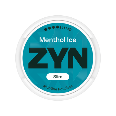 Front opakowania ZYN Menthol Ice 11 mg Slim