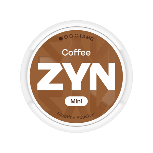 ZYN Coffee Mini - opakowanie saszetek nikotynowych w kolorze brązowym
