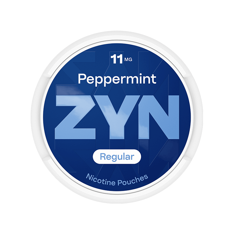ZYN Peppermint Regular 11mg - Front opakowania saszetek nikotynowych ZYN Peppermint Regular 11 mg