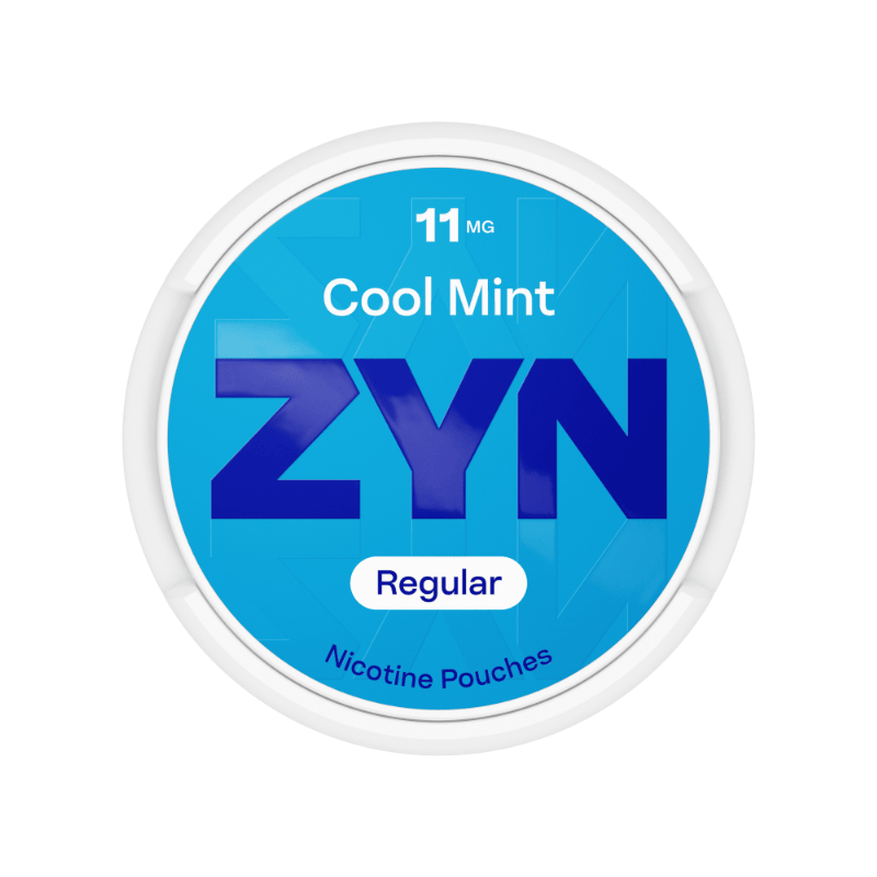ZYN Cool Mint Regular - opakowanie saszetek nikotynowych w niebieskim odcieniu
