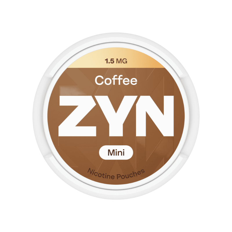 ZYN Coffee Mini - opakowanie saszetek nikotynowych w kolorze brązowym 