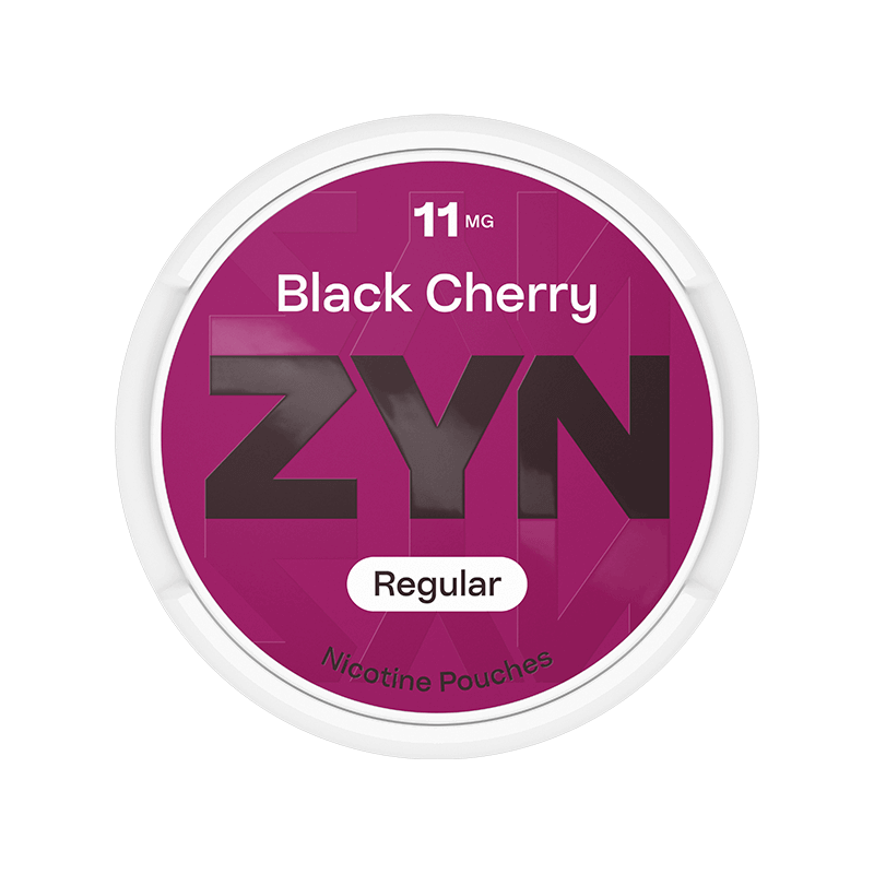 ZYN Black Cherry Regular 11 mg - Front opakowania saszetek nikotynowych ZYN Black Cherry Regular 11 mg