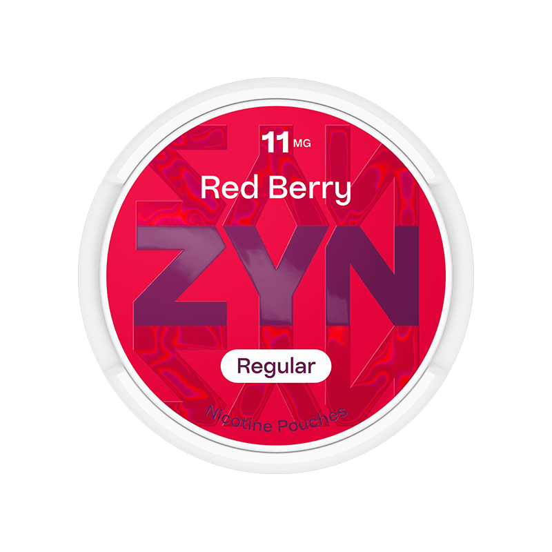 ZYN Red Berry Regular 11mg - Front opakowania saszetek nikotynowych ZYN Red Berry Regular 11 mg