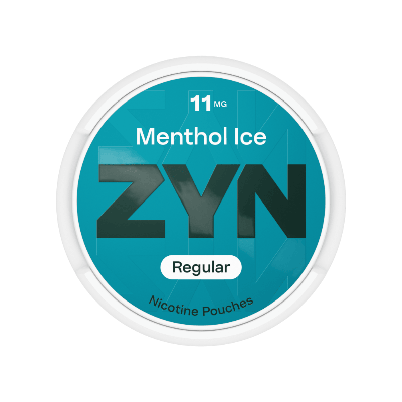 ZYN Menthol Regular - opakowanie saszetek nikotynowych w kolorze ciemnoturkusowym