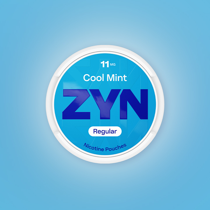 ZYN Cool mint na błękitnym tle