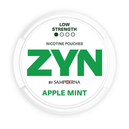  white and green nicotine pouch can