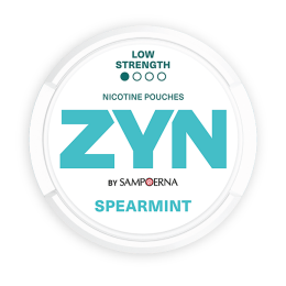 ZYN SPEARMINT - light green nicotine pouch can