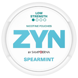 ZYN SPEARMINT - light green nicotine pouch can