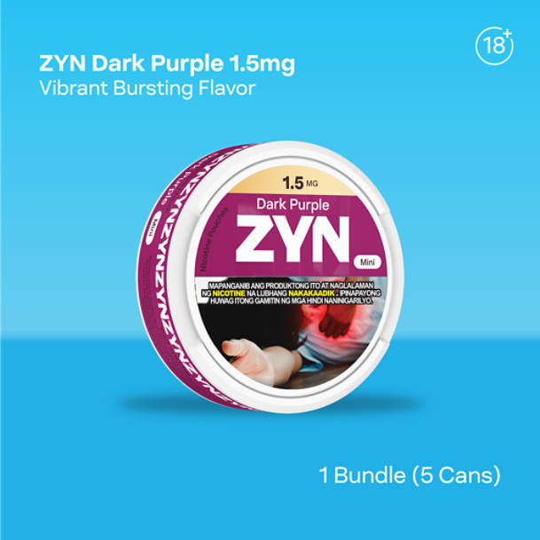 Buy ZYN DARK PURPLE 1.5mg Can Bundle - Tobacco-free Nicotine