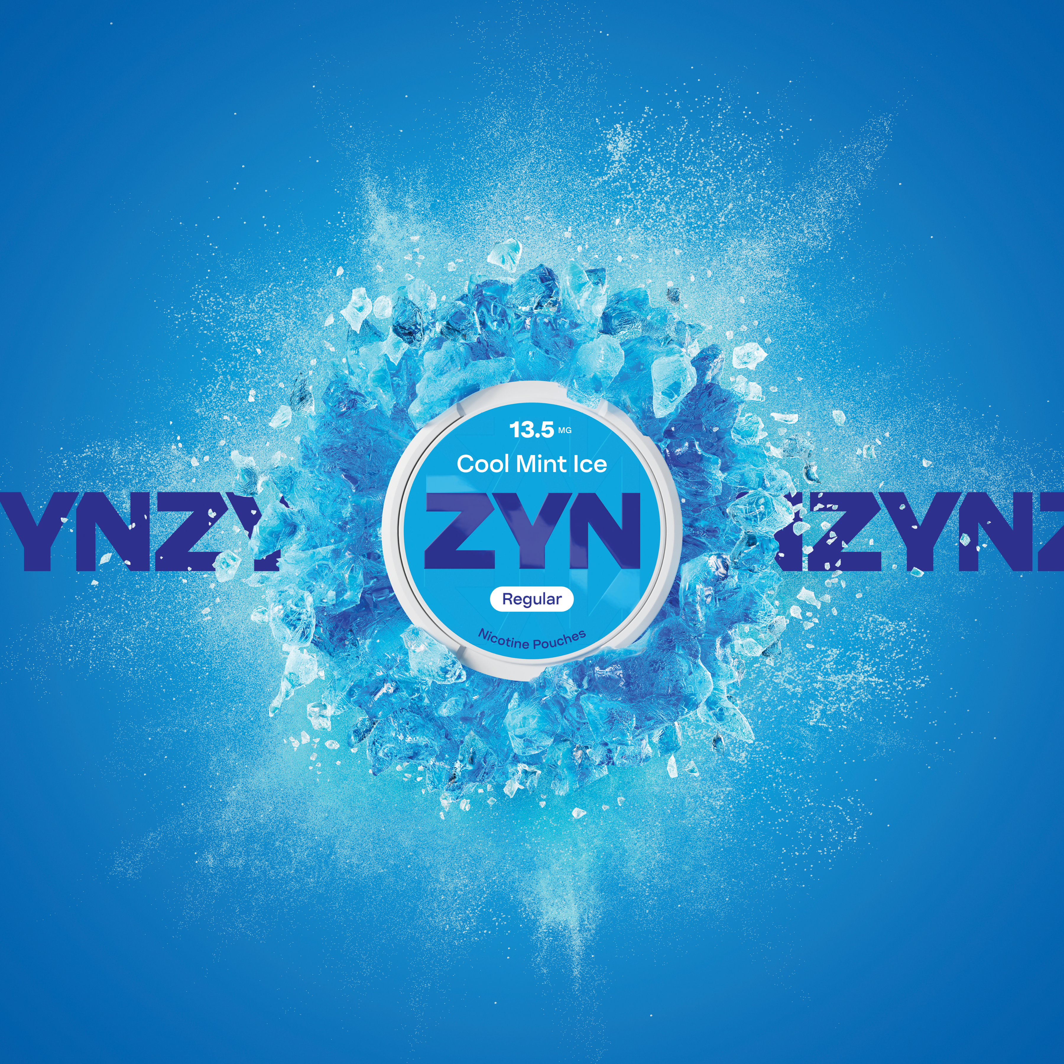 ZYN COOL MINT ICE REGULAR 13.5MG  عبوة (Cool Mint)