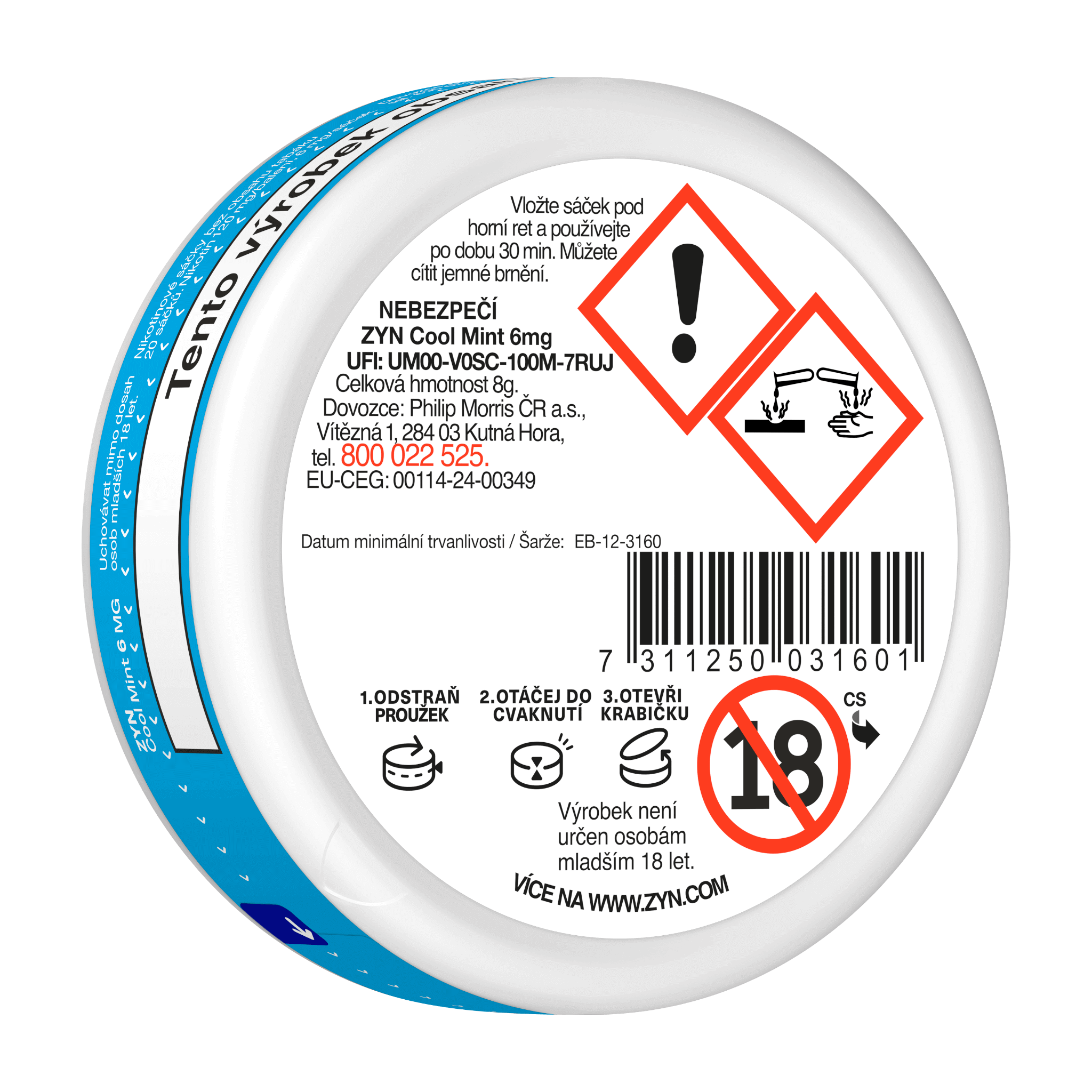 ZYN COOL MINT 6 MG (karton) (Cool Mint)