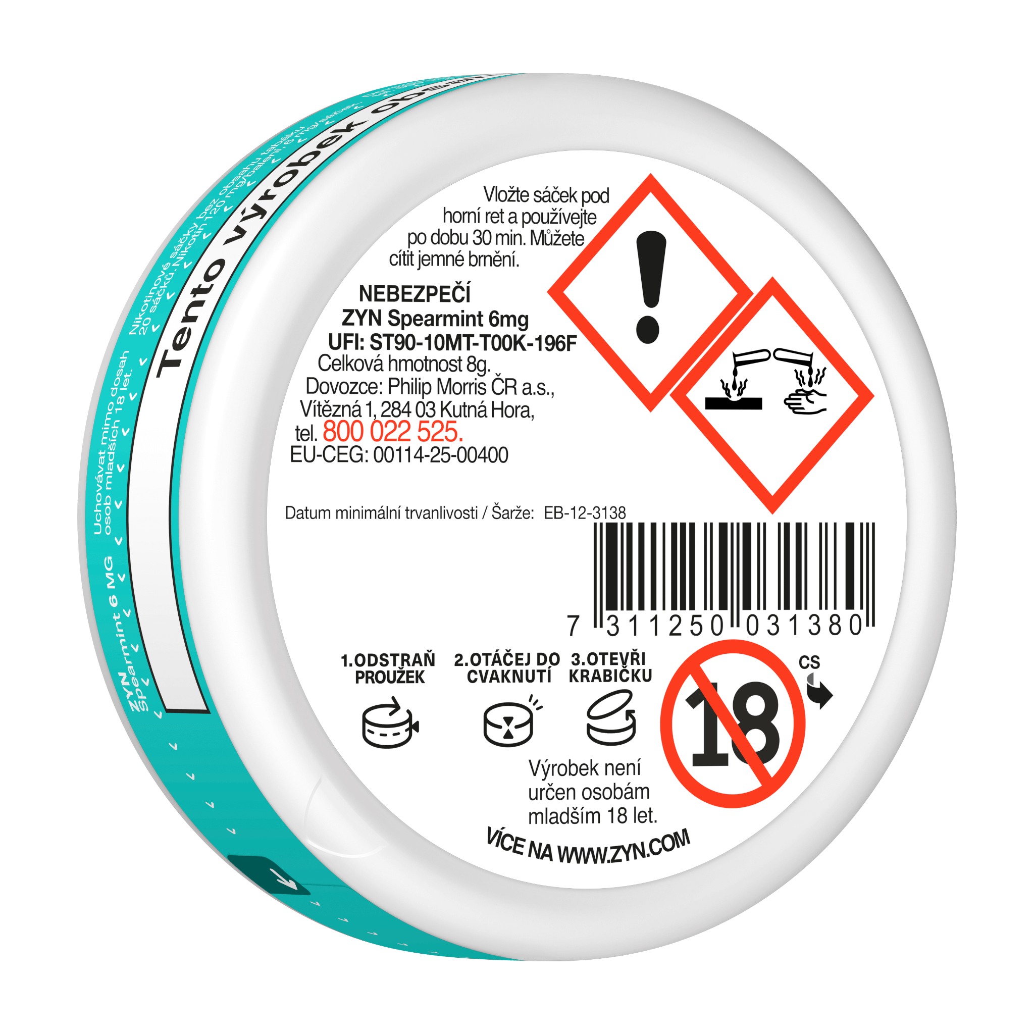 ZYN SPEARMINT 6 MG (karton) (SPEARMINT)