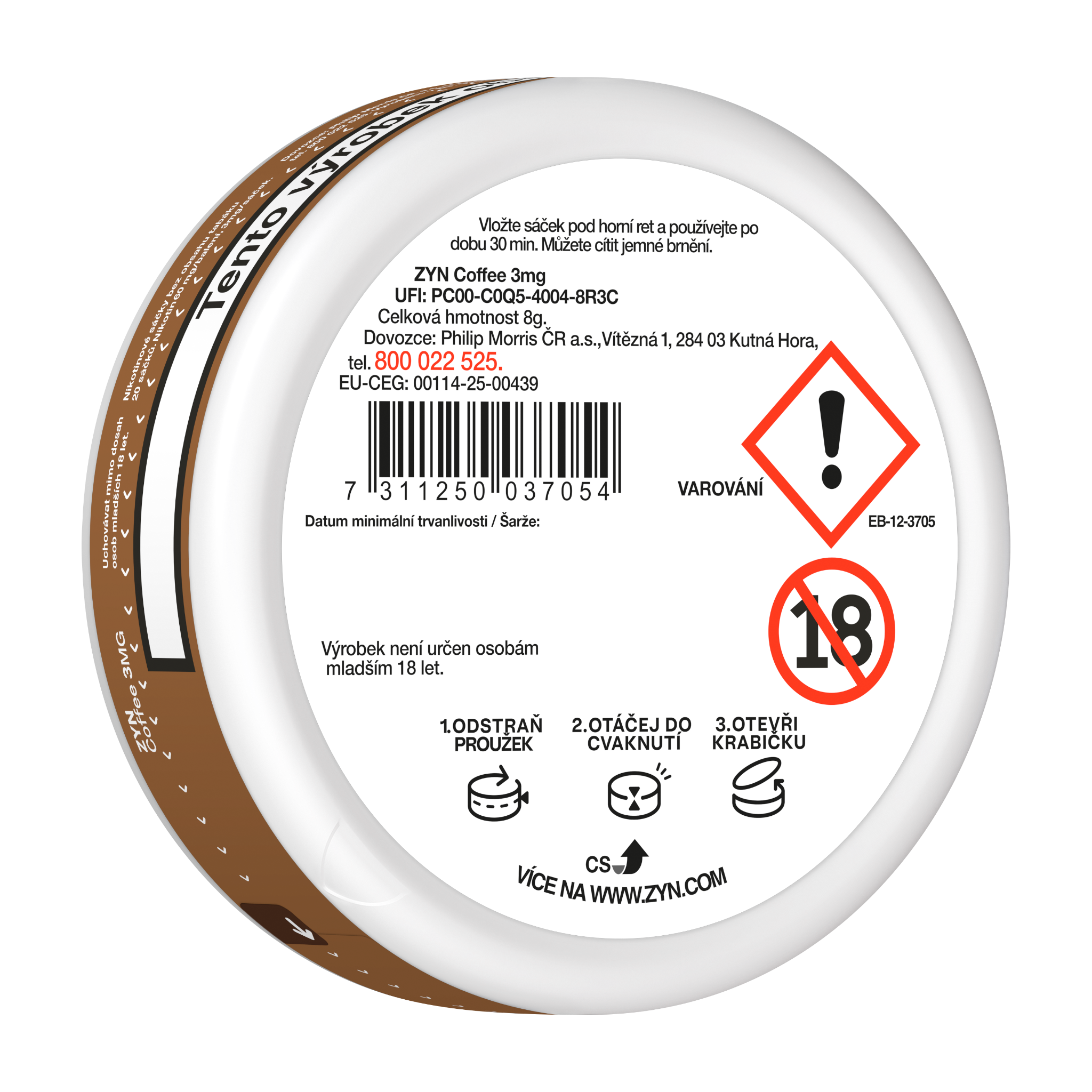 ZYN COFFEE 3 MG (krabička) (COFFEE)