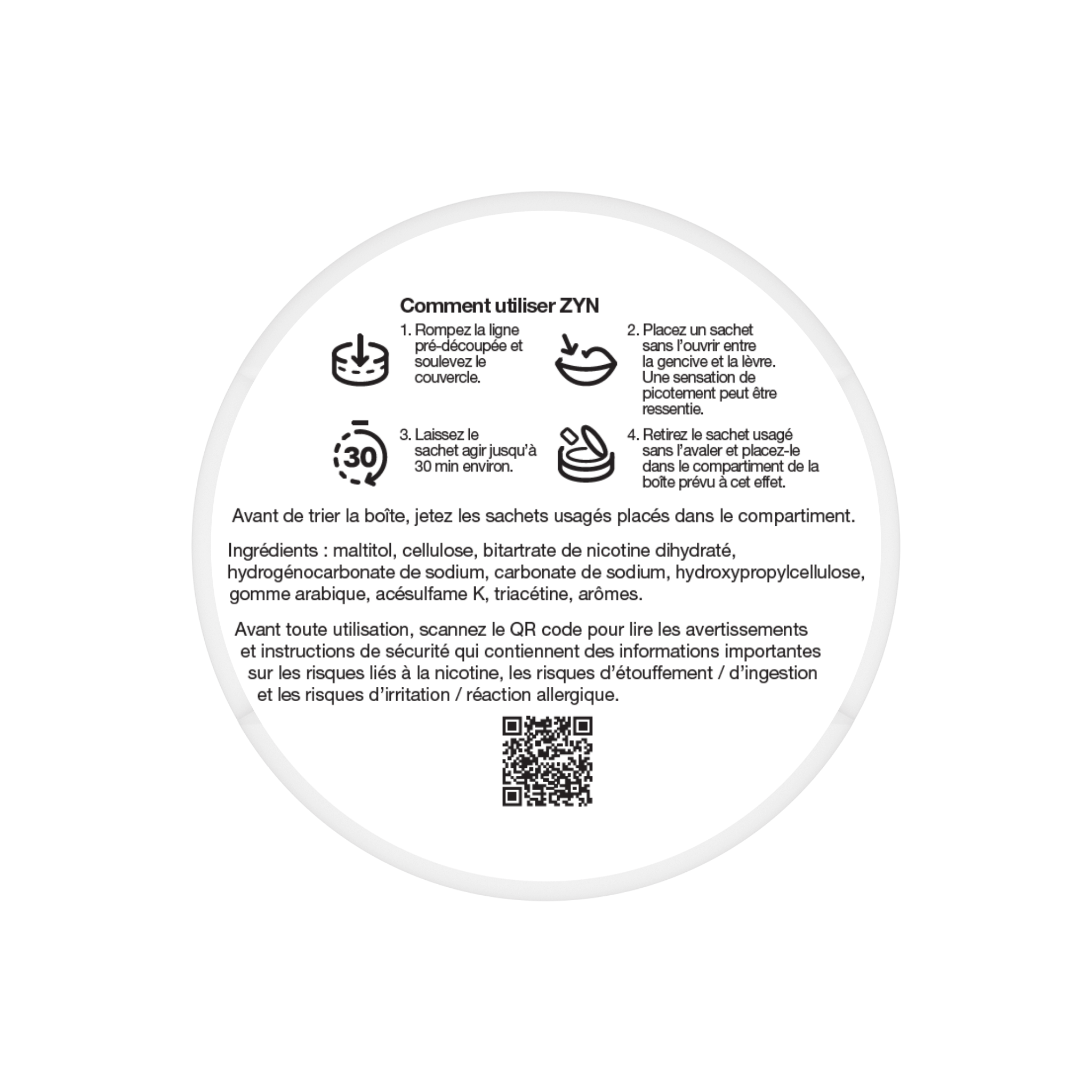 ZYN Black Cherry Mini – 6MG (Saveur Cerise Noire)