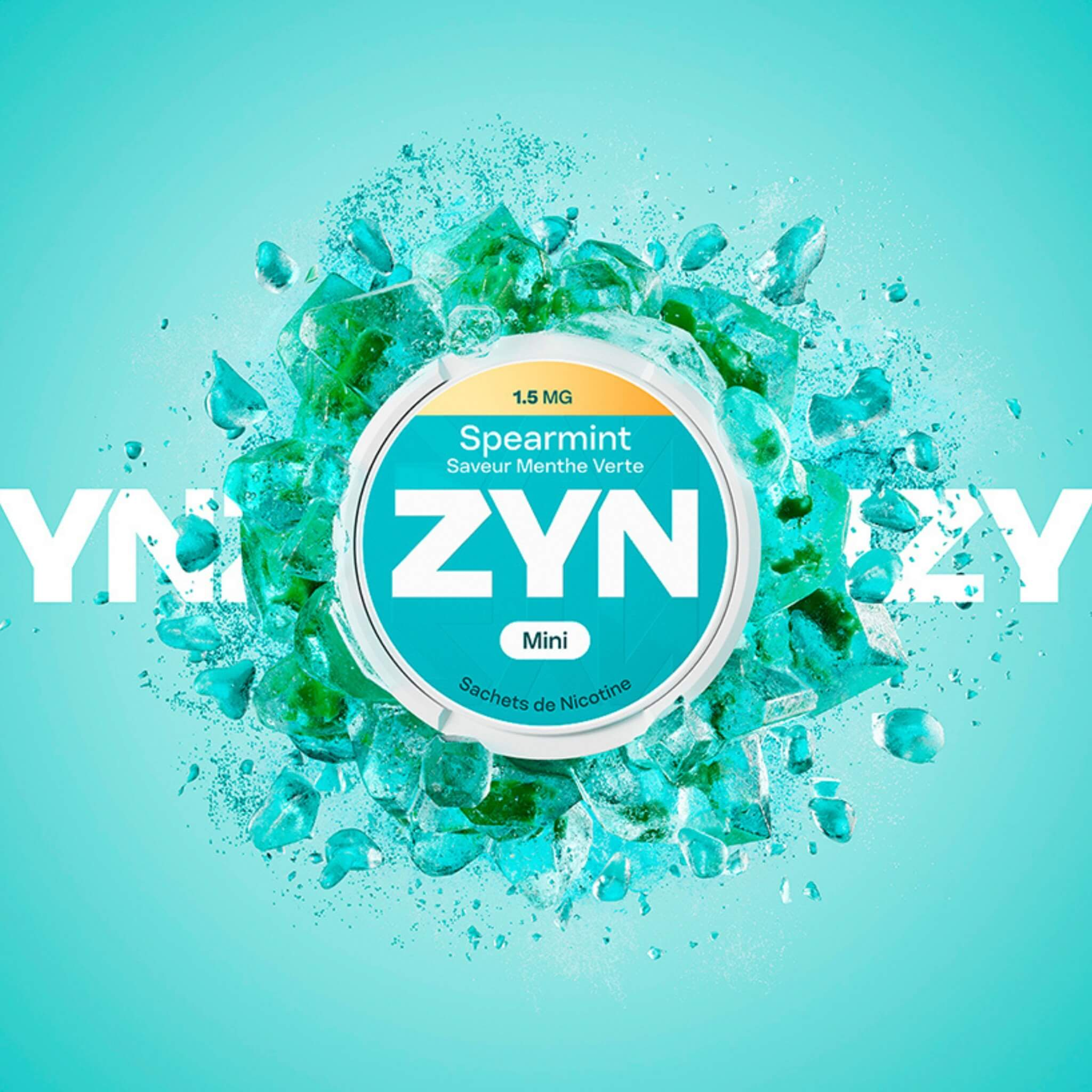 ZYN Spearmint Mini – 1.5MG (Saveur Menthe Verte)