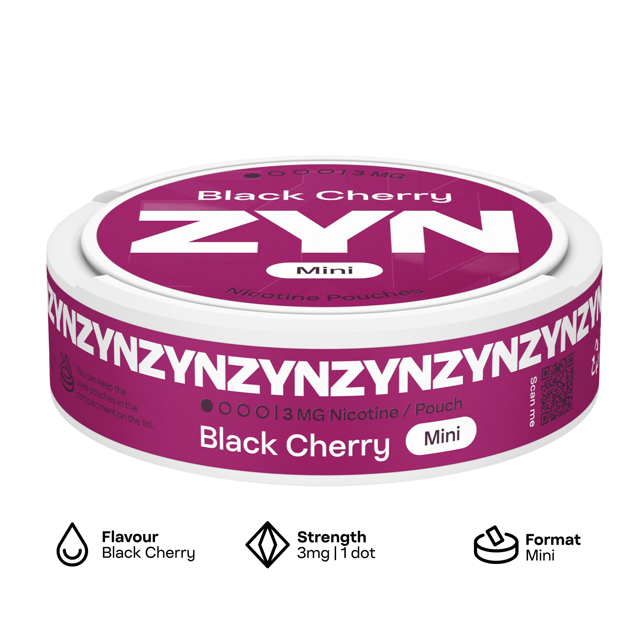 ZYN Black Cherry 3mg (Zyn Black Cherry)