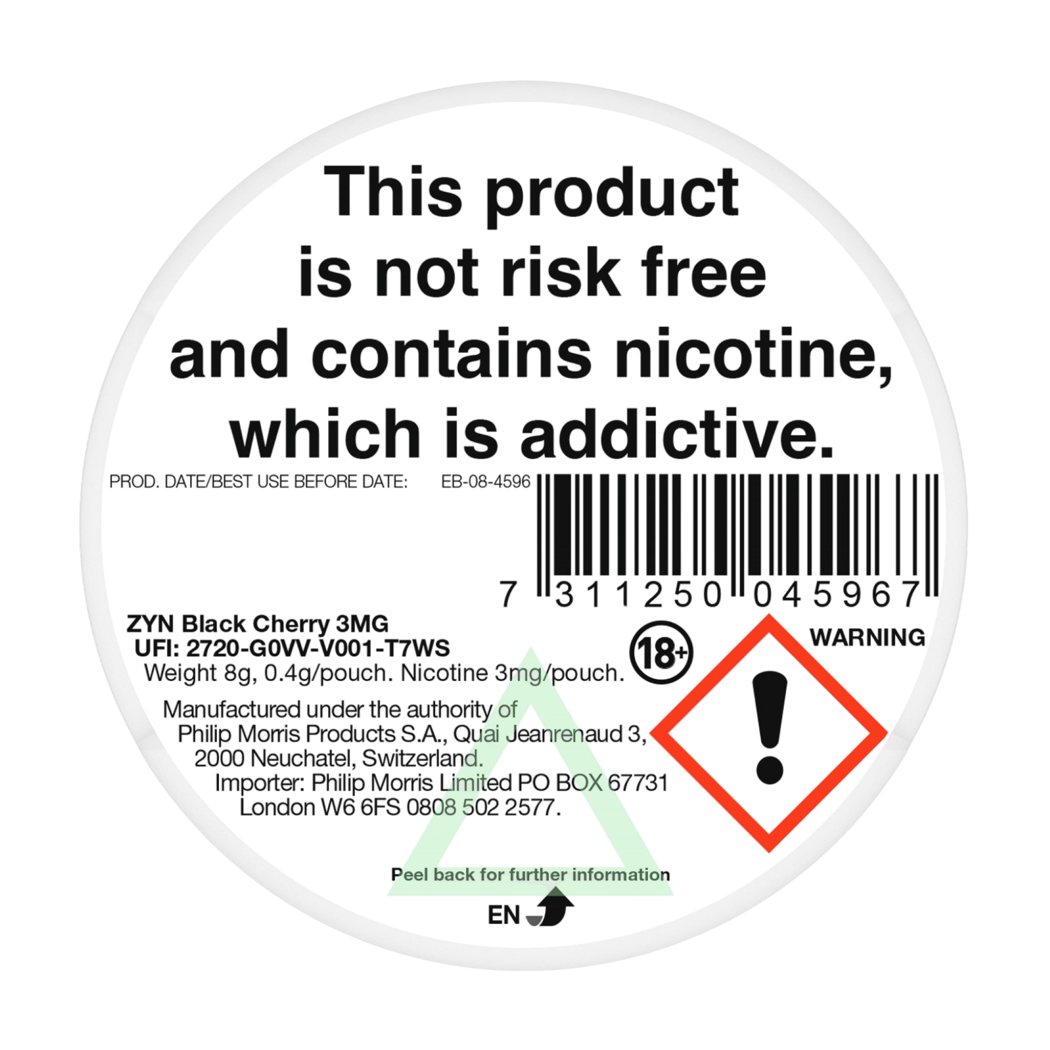 ZYN Black Cherry 3mg (Zyn Black Cherry)