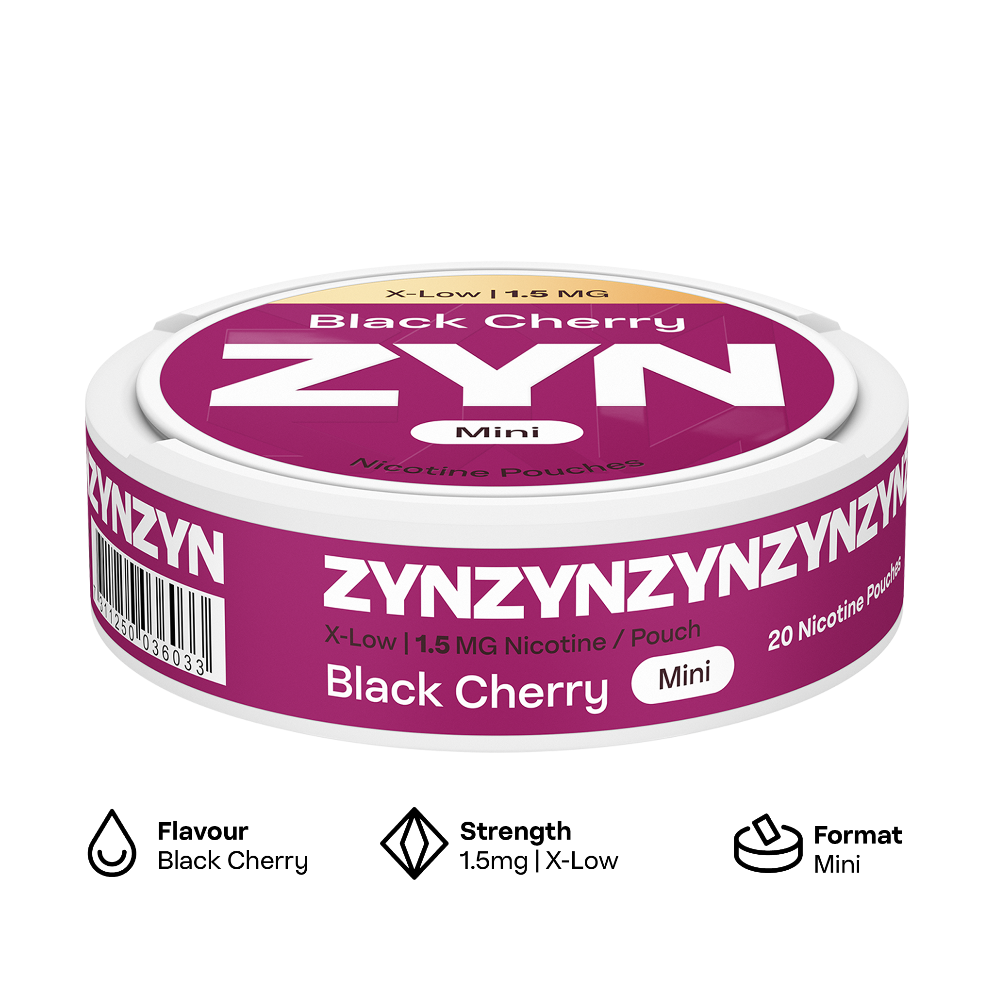 ZYN Black Cherry X-Low 1.5mg (Zyn Black Cherry)