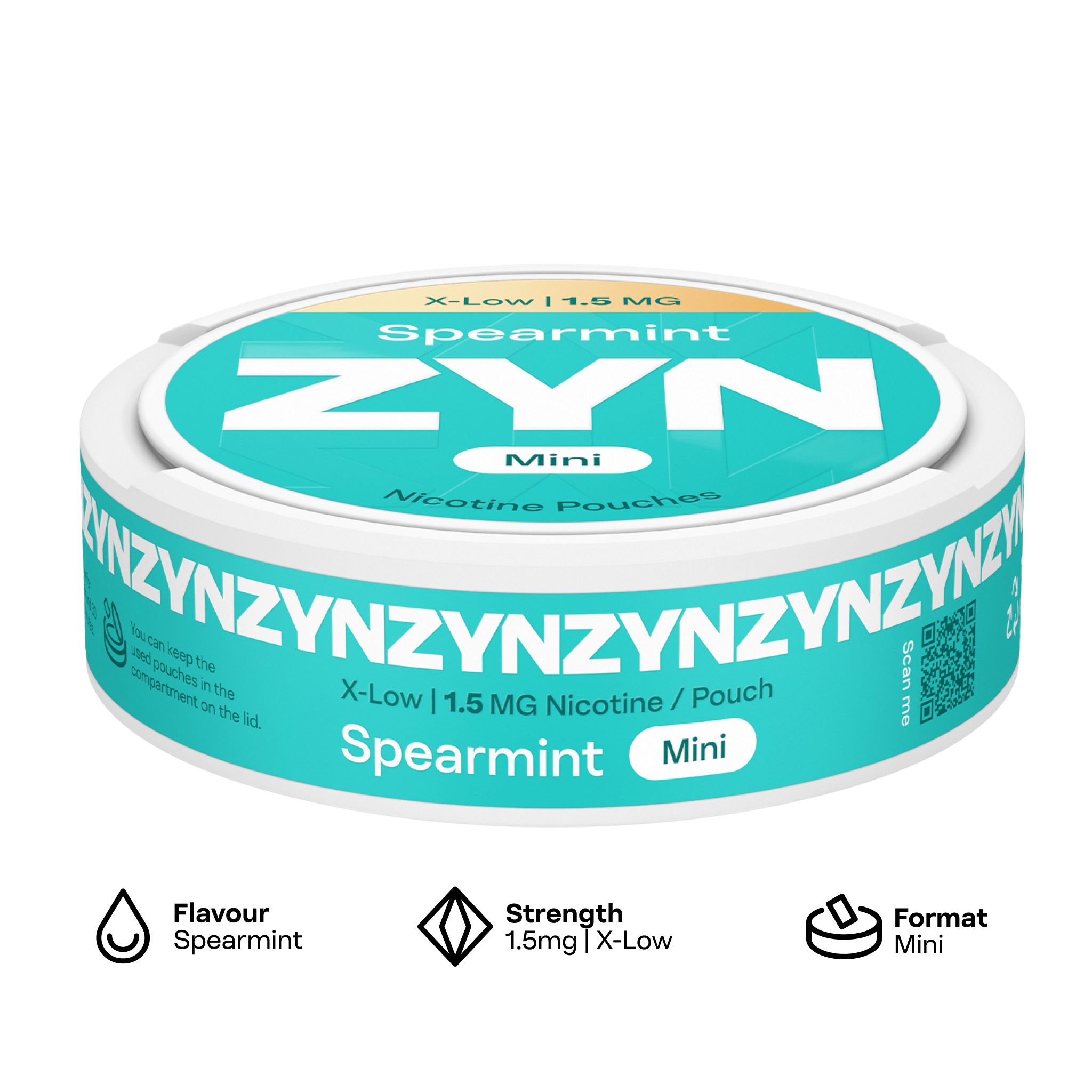 ZYN Spearmint X-Low 1.5mg (SPEARMINT)