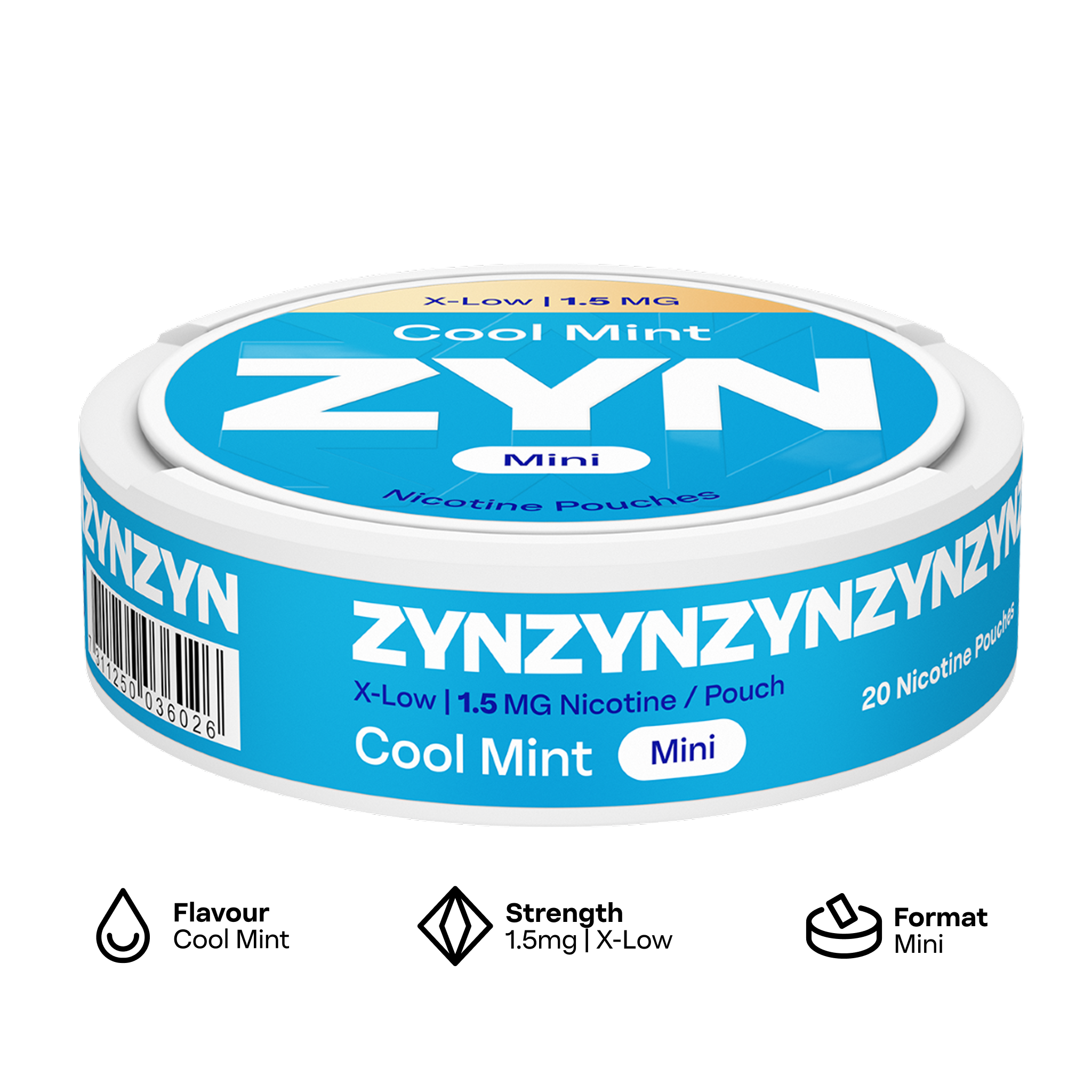 ZYN Cool Mint X-Low 1.5mg (Cool Mint)