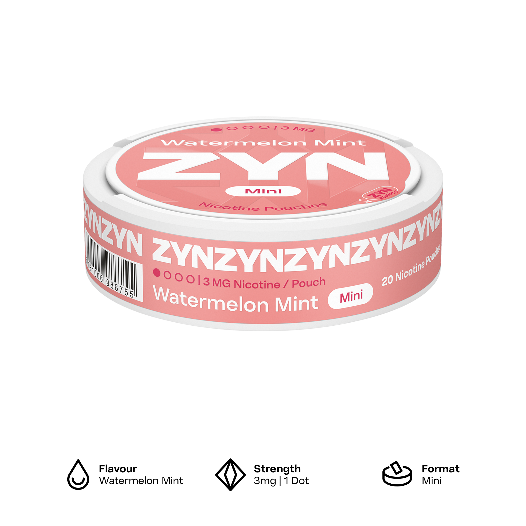 ZYN Watermelon Mint 3mg (Watermelon Mint)