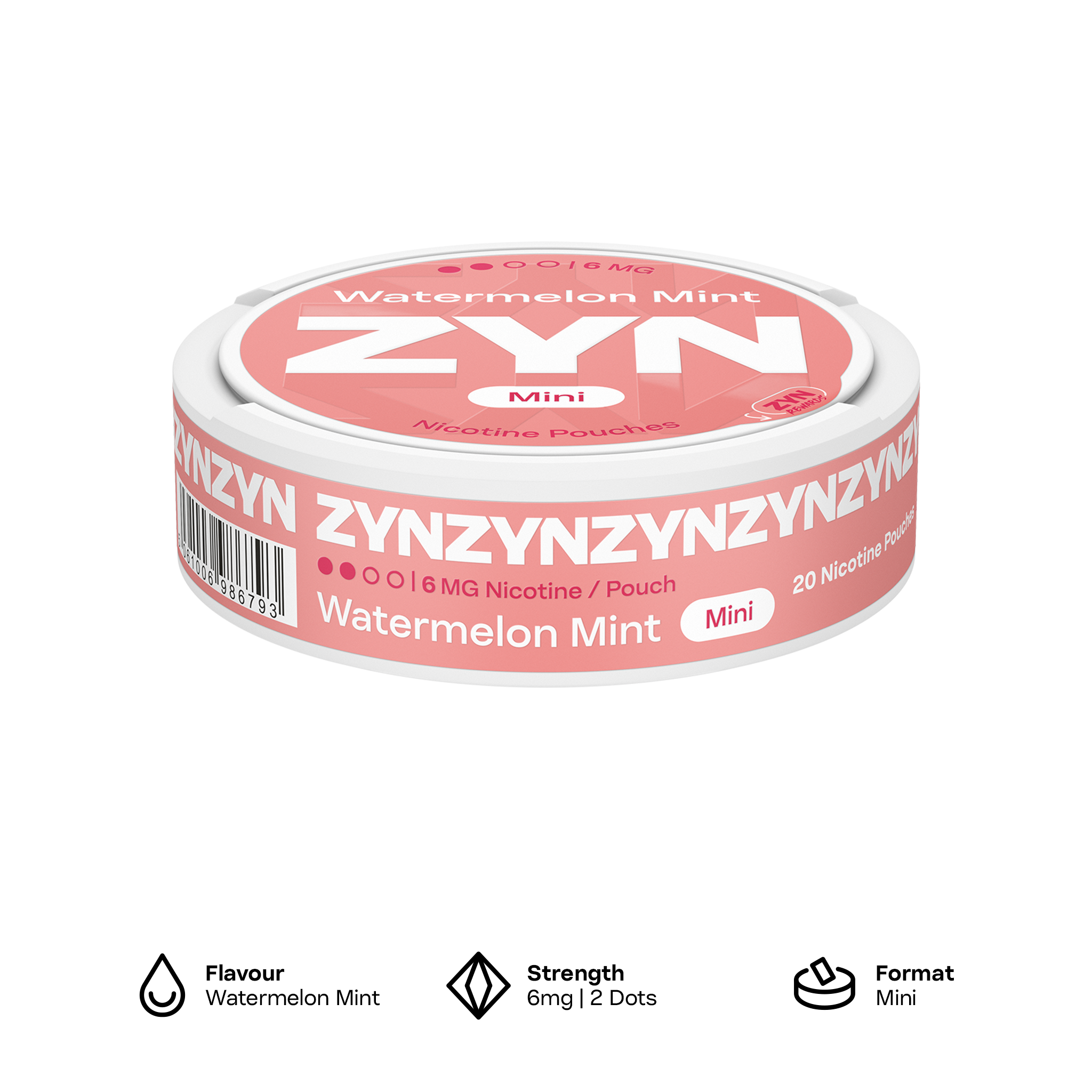 ZYN Watermelon Mint 6mg (Watermelon Mint)