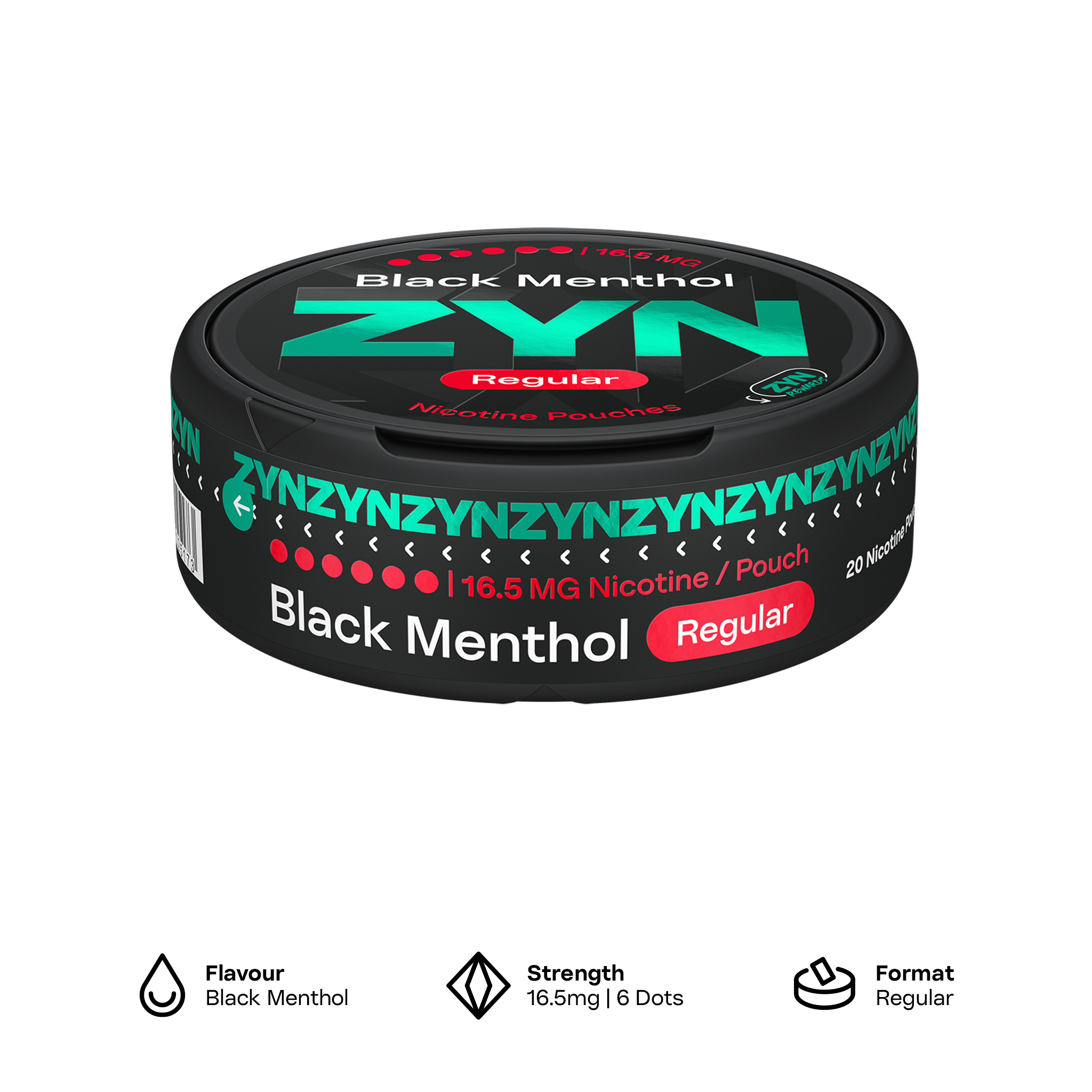 ZYN Black Menthol 16.5mg (Black Menthol)