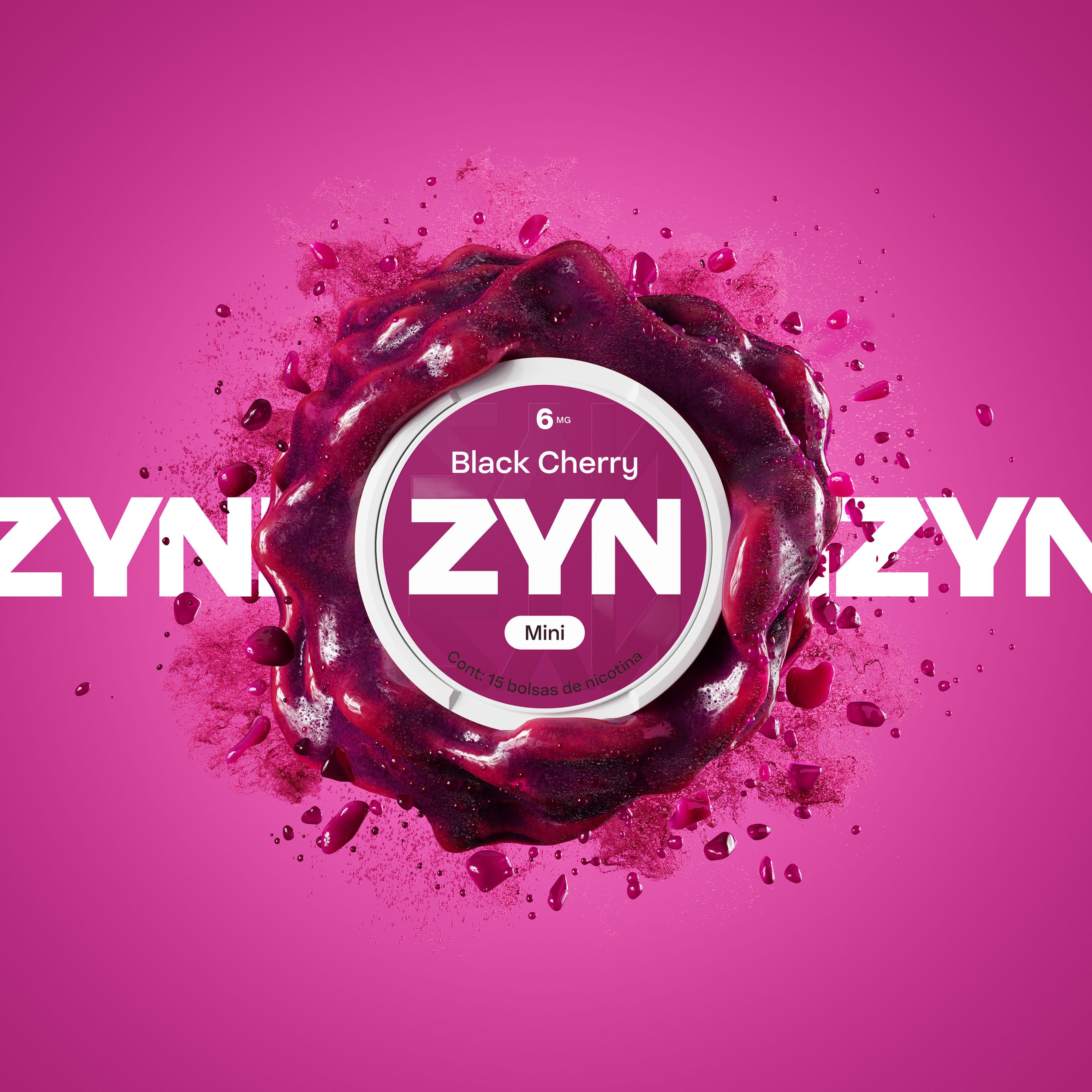 ZYN BLACK CHERRY LATA 6 MG