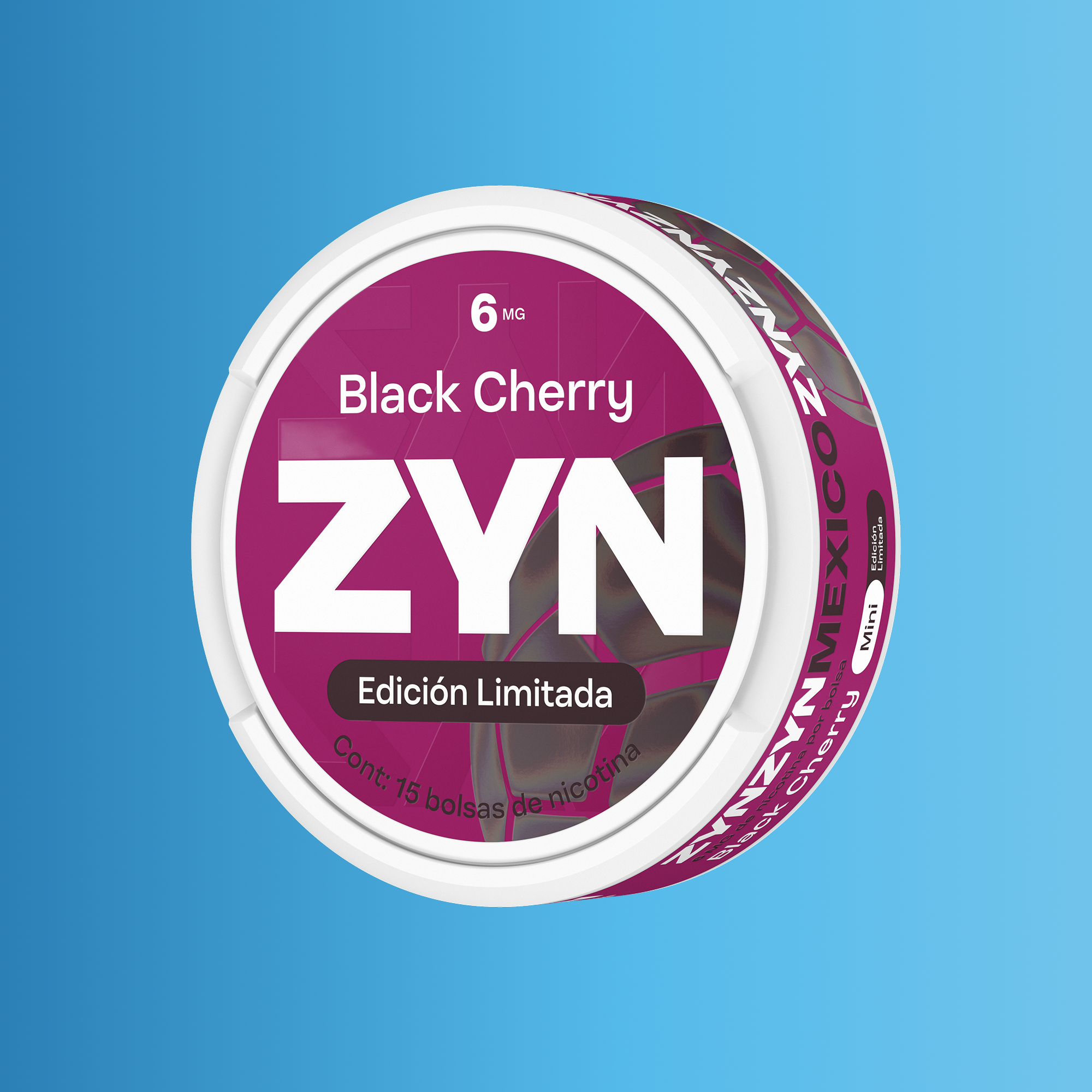 ZYN BLACK CHERRY LATA STRONG 6 MG