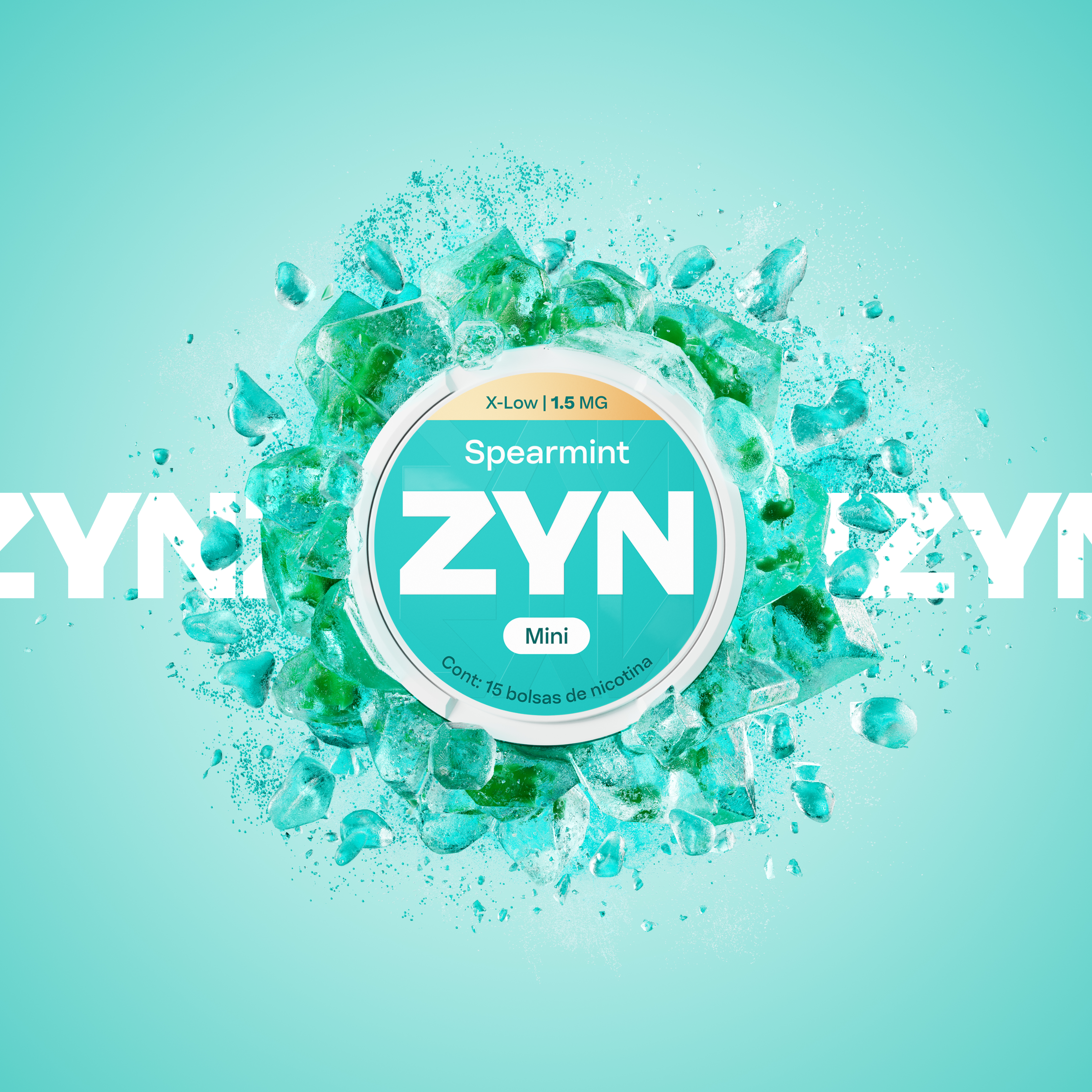ZYN SPEARMINT LATA XLOW 1.5 MG