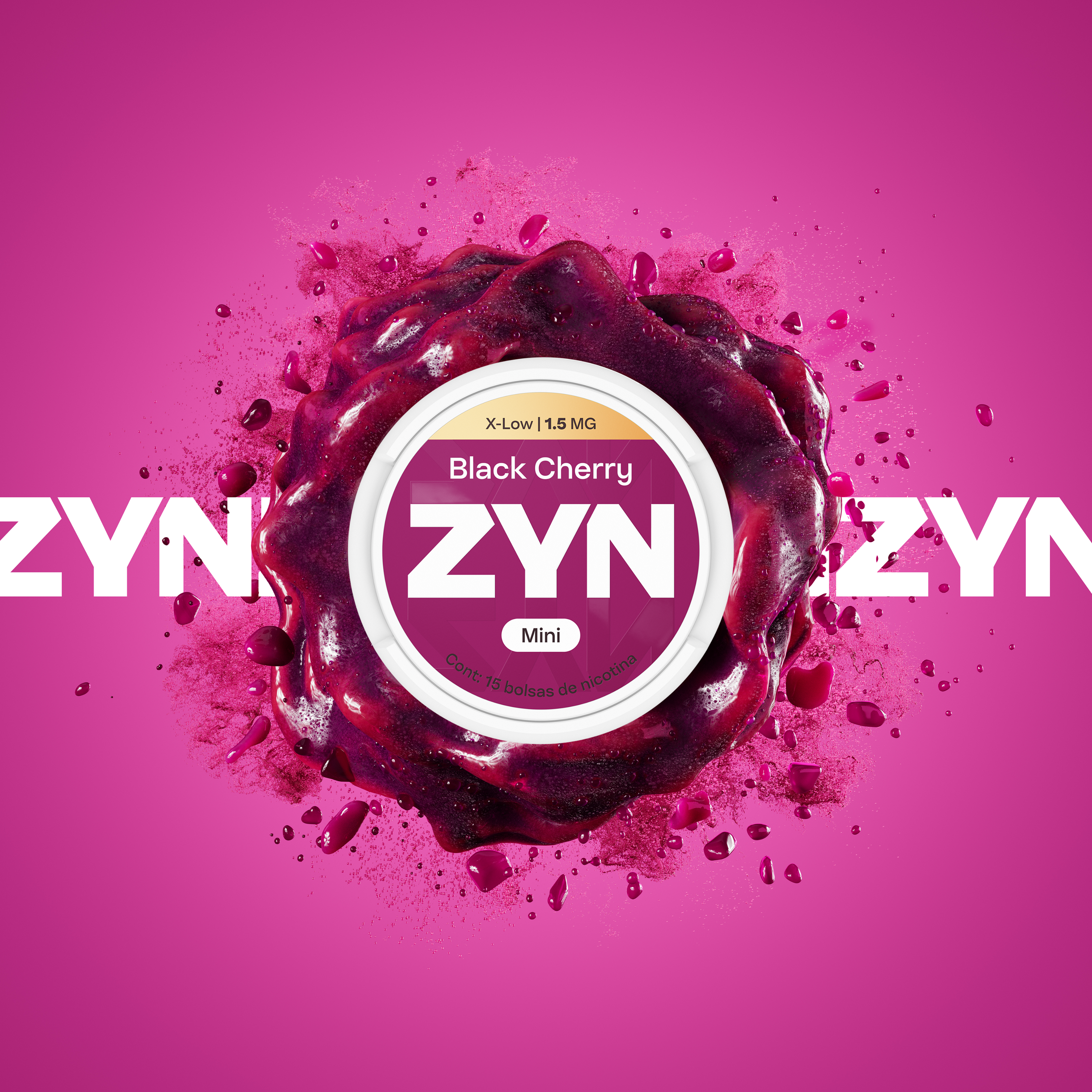 ZYN BLACK CHERRY LATA X-LOW 1.5 MG
