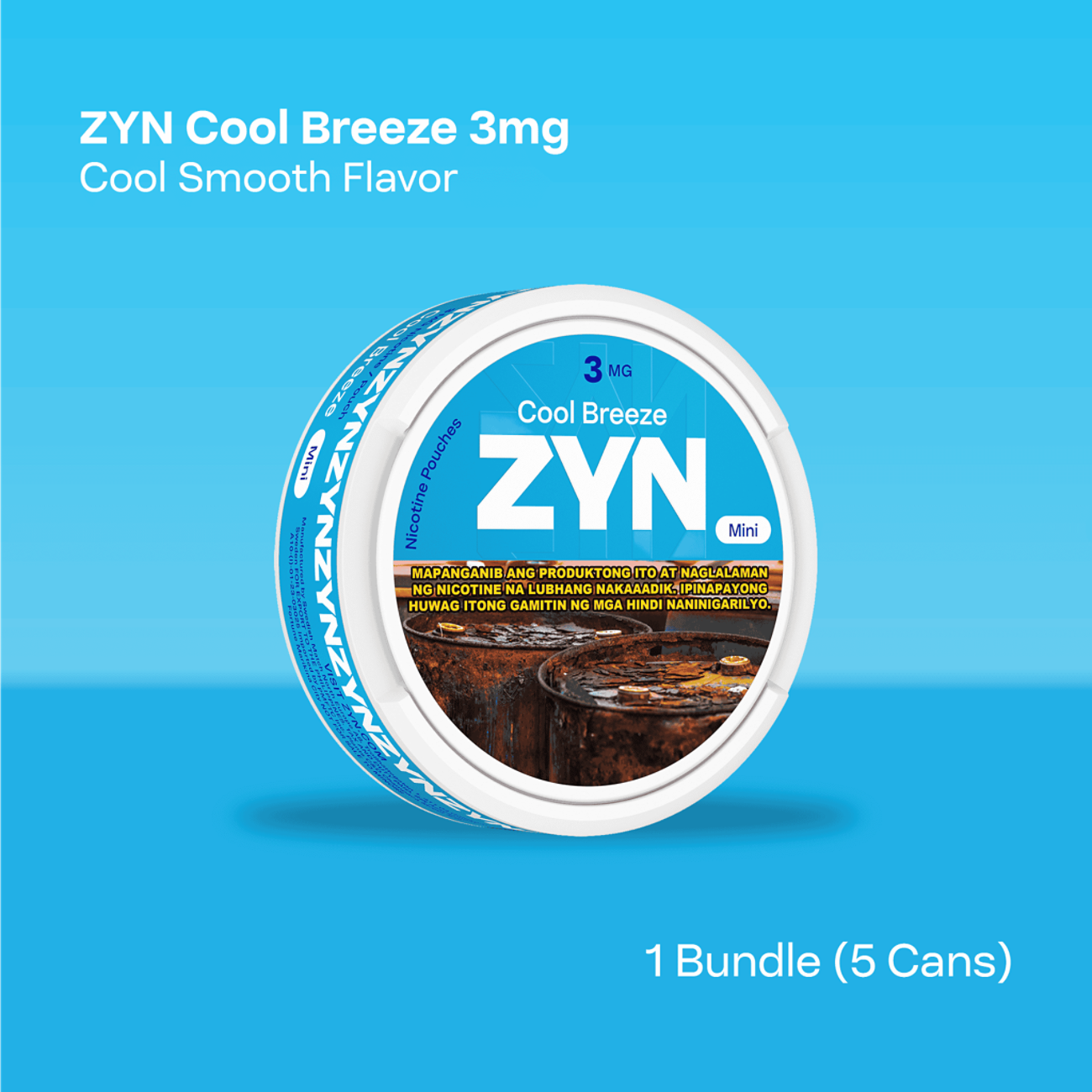 Buy ZYN COOL BREEZE 3mg Tobaccofree Nicotine Pouches ZYN Philippines
