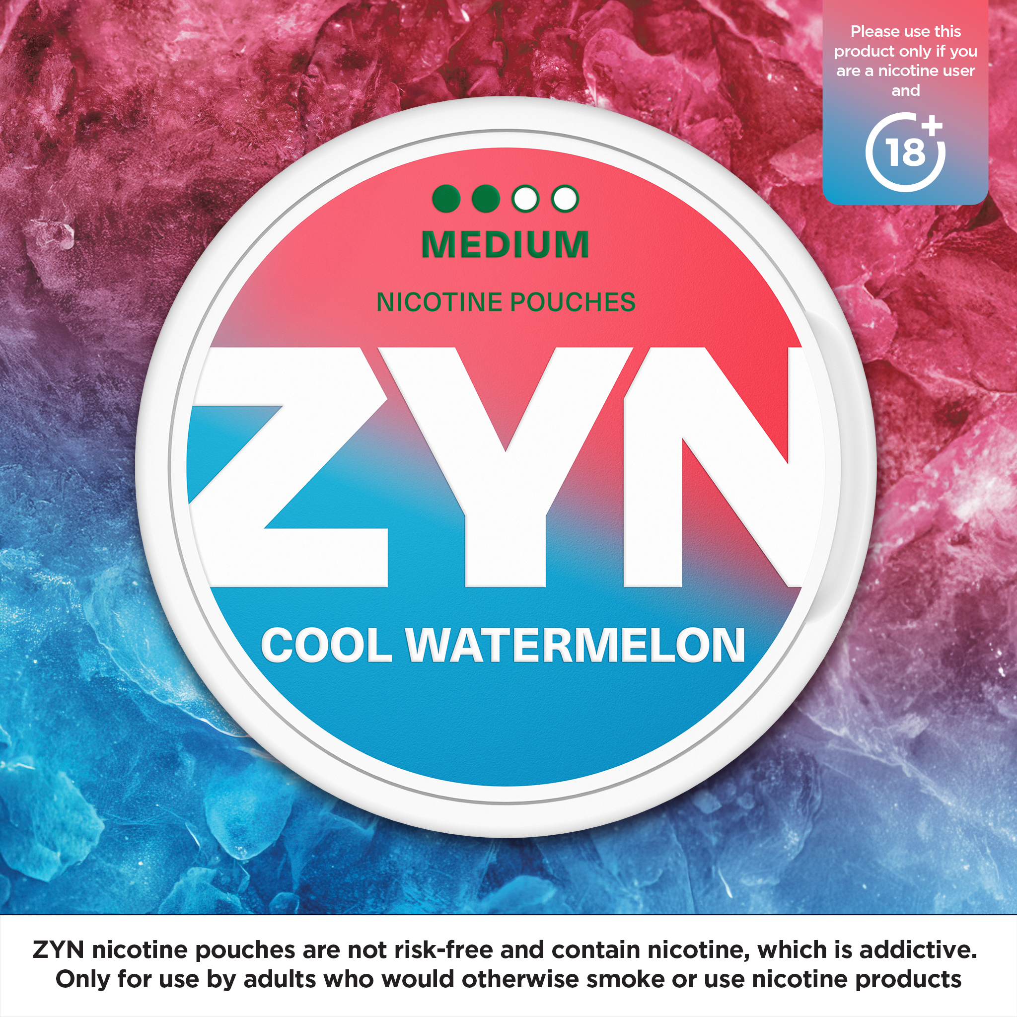 ZYN Cool Watermelon Medium (6mg) (Cool Watermelon)