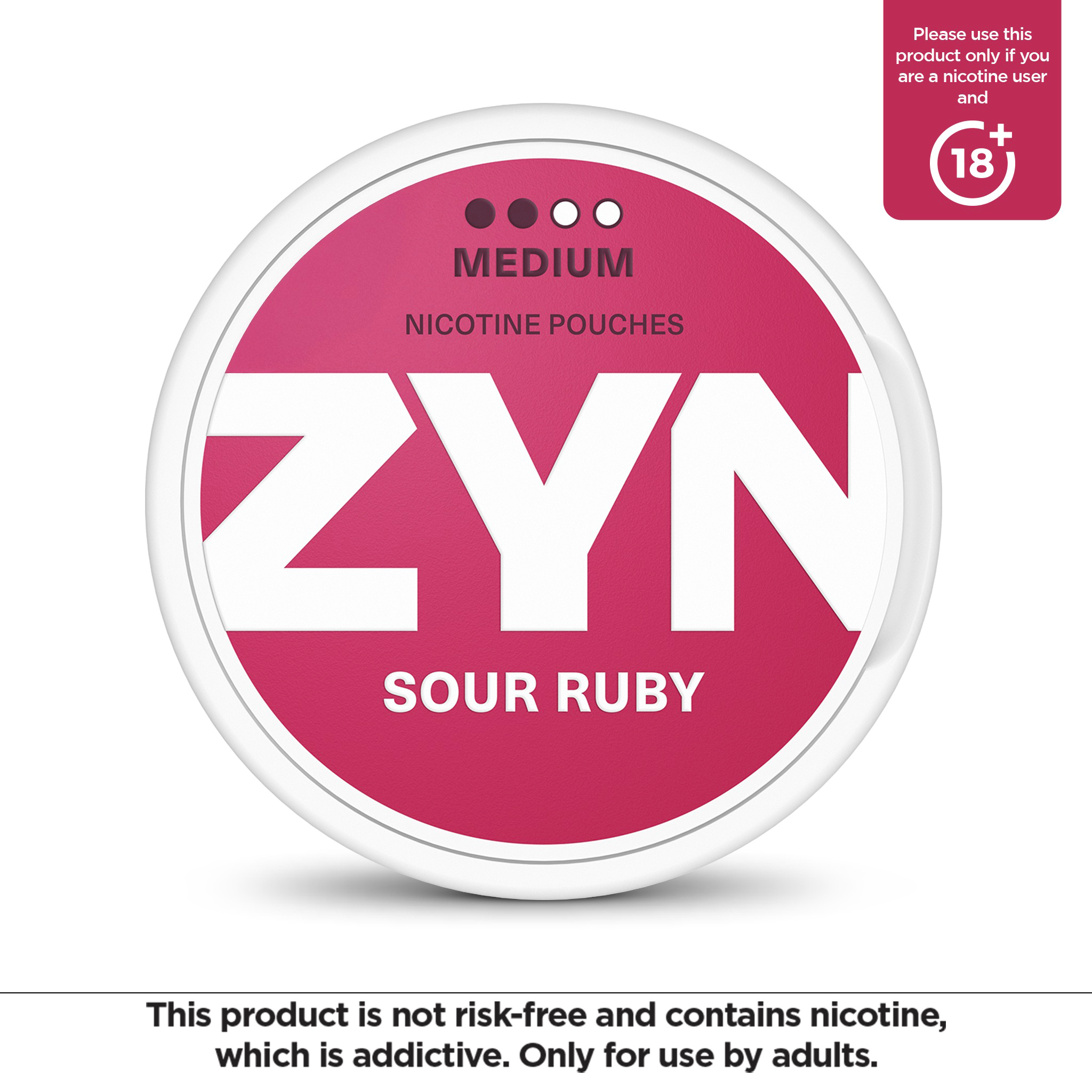 ZYN Sour Ruby Medium (6mg) (Sour Ruby)