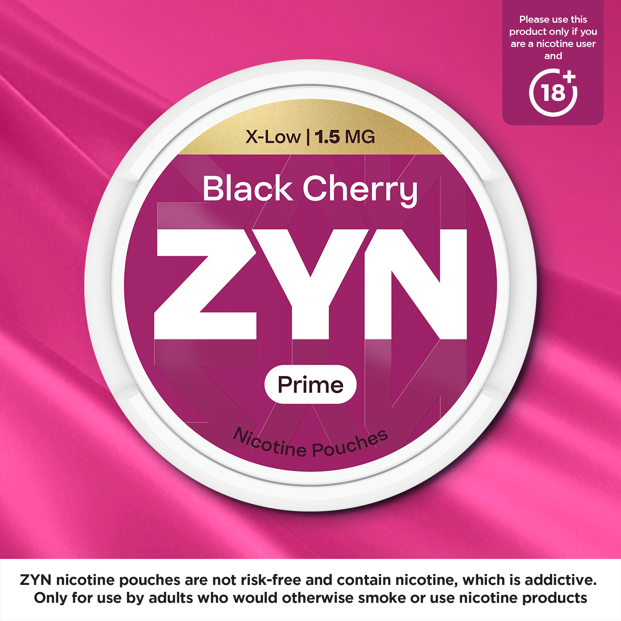 ZYN Prime Black Cherry (1.5mg) (Zyn Black Cherry)