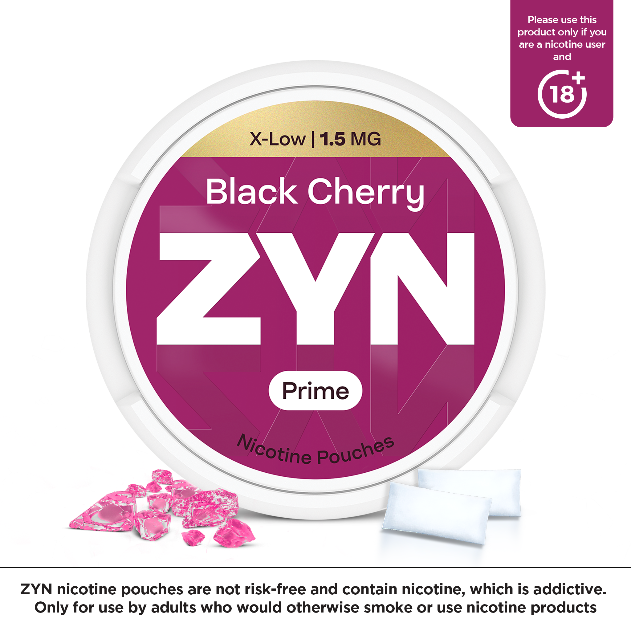 ZYN Prime Black Cherry (1.5mg) (Zyn Black Cherry)